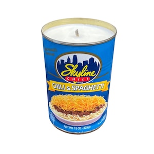 Skyline Chili Spaghetti Eco-vriendelijke henneplont KAARS Sojawas Cincinnati Chili Gag Cadeau