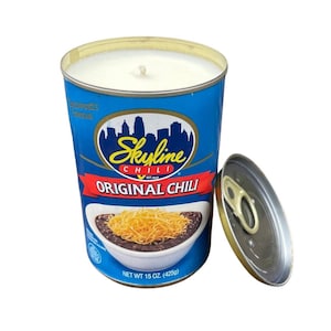Cincinatti Chili Can CANdle Gag Gift Eco Friendly Unique Gift Skyline Chili Lover
