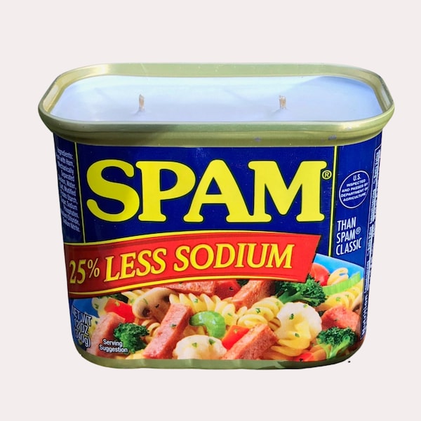 Spam Can CANdle Gag Gift Soy Candles Handmade Recycled Upcycled Container Soy Wax Candle Funny Gift for Him Dad Gift Groomsman Gift