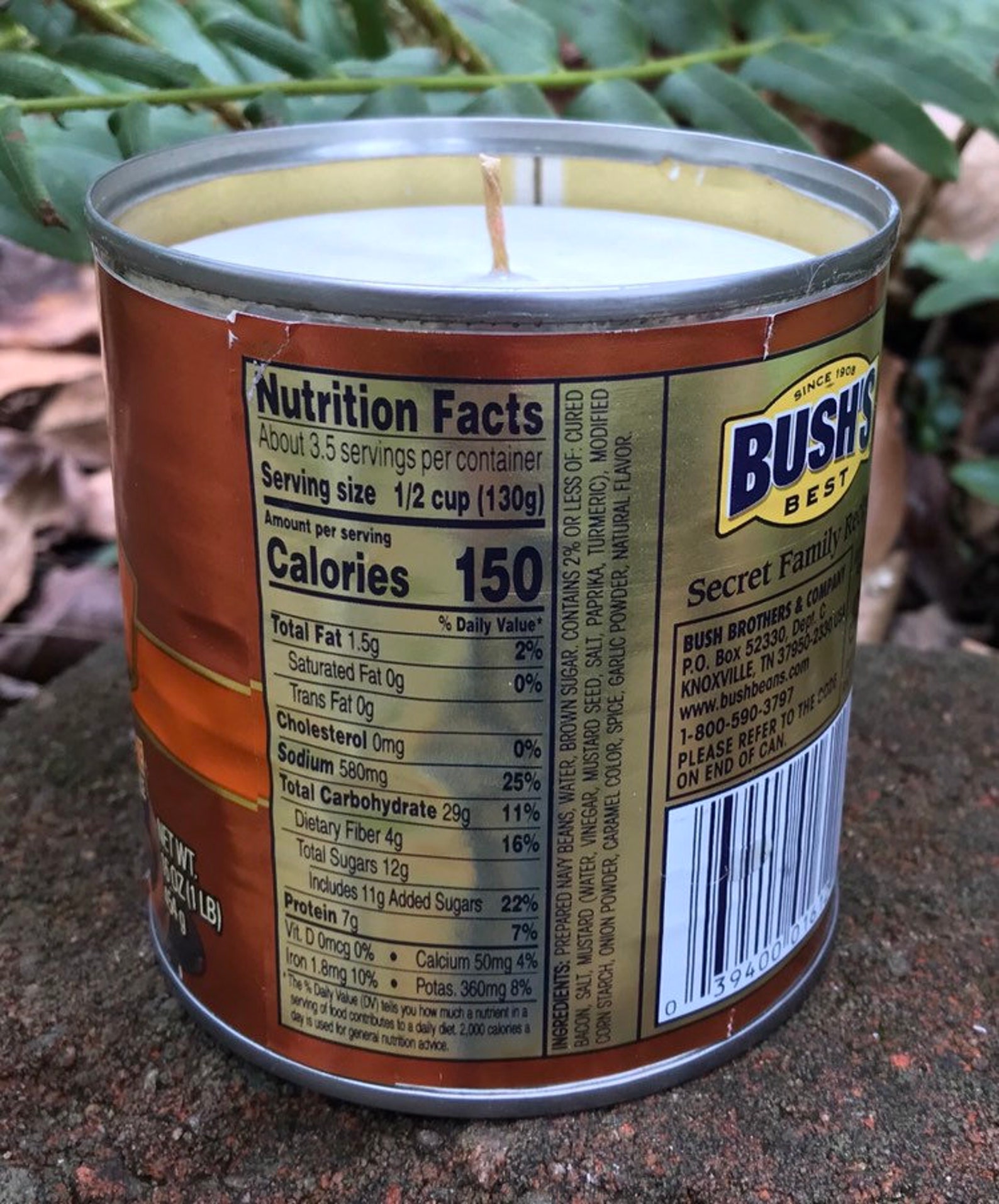 Baked beans Can CANdle Gag Gift Soy Candles Handmade Upcycled Etsy