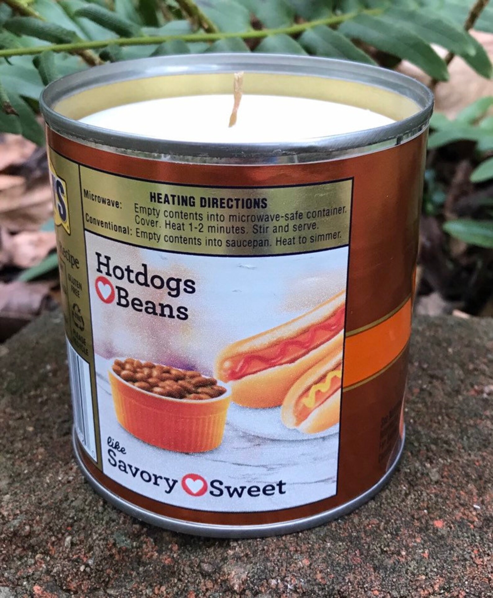 Baked beans Can CANdle Gag Gift Soy Candles Handmade Upcycled Etsy