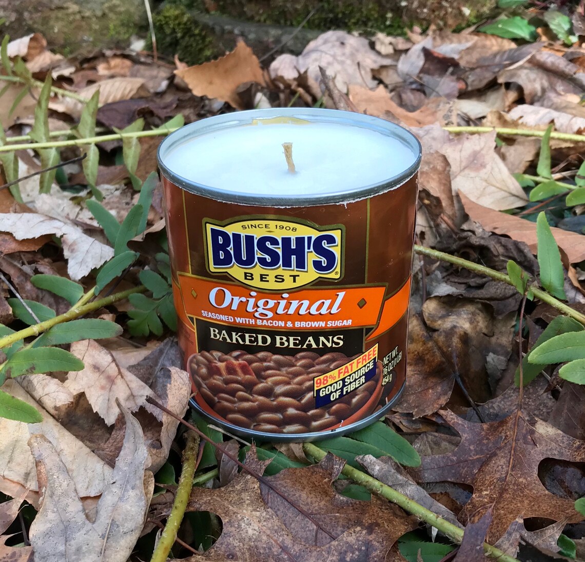 Baked beans Can CANdle Gag Gift Soy Candles Handmade Upcycled Etsy