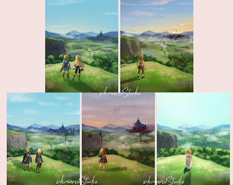 Over and over - BotW/TotK Mini Print Series