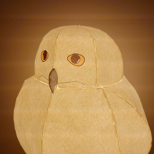 White owl table lamp shade Japanese paper lamp shade