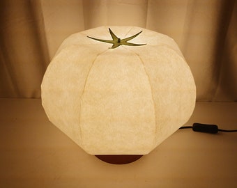 Abat-jour de table type tomate Abat-jour en papier japonais