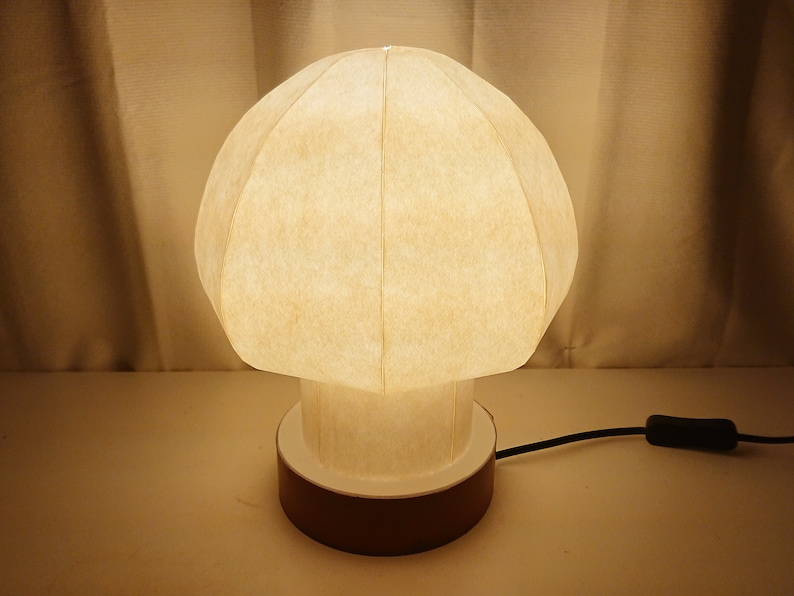 Mushroom type table lamp shade Japanese paper lamp shade image 2