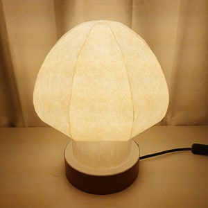 Mushroom type table lamp shade Japanese paper lamp shade image 1