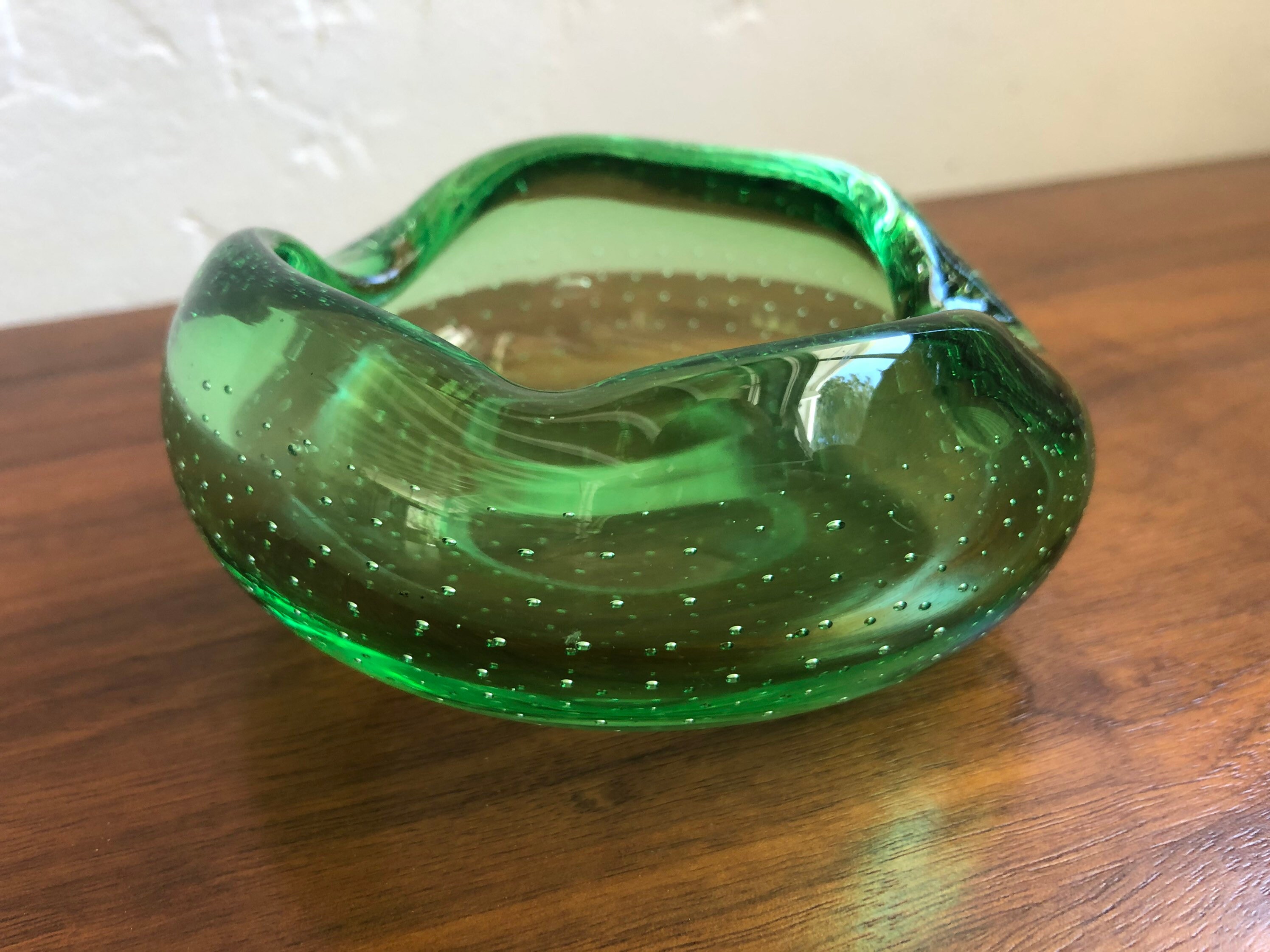 Beautiful Erickson Glass Vintage Ashtray Etsy