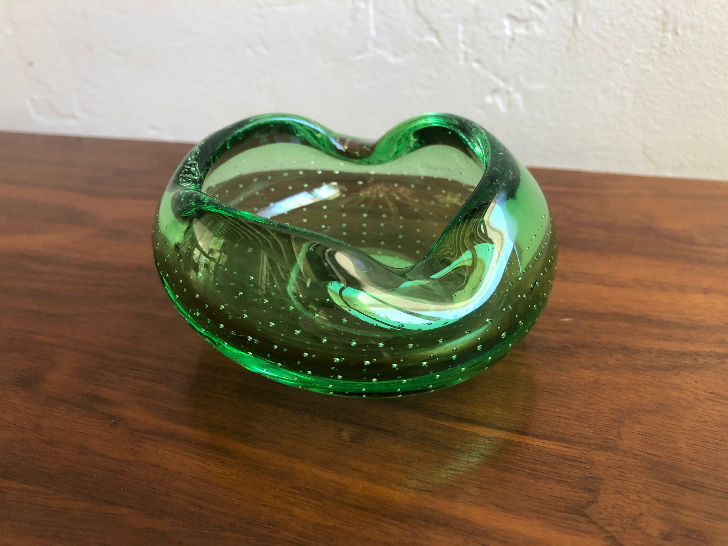 Beautiful Erickson Glass Vintage Ashtray Etsy