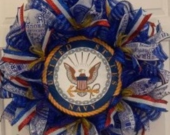 Anchors Aweigh!!! US Navy Wreath, Veterans' Day Wreath