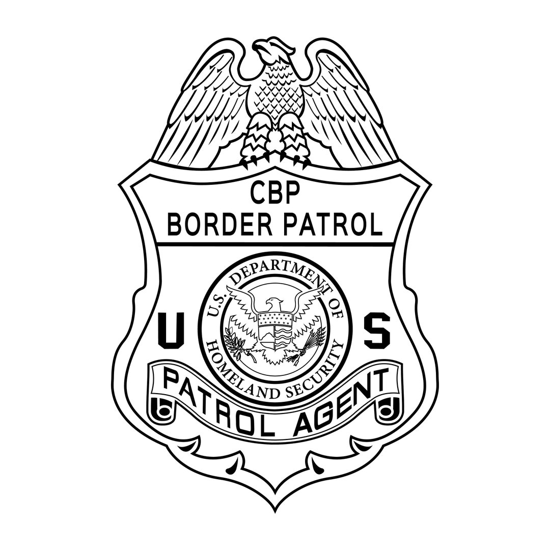 US Border Patrol Badge SVG Etsy