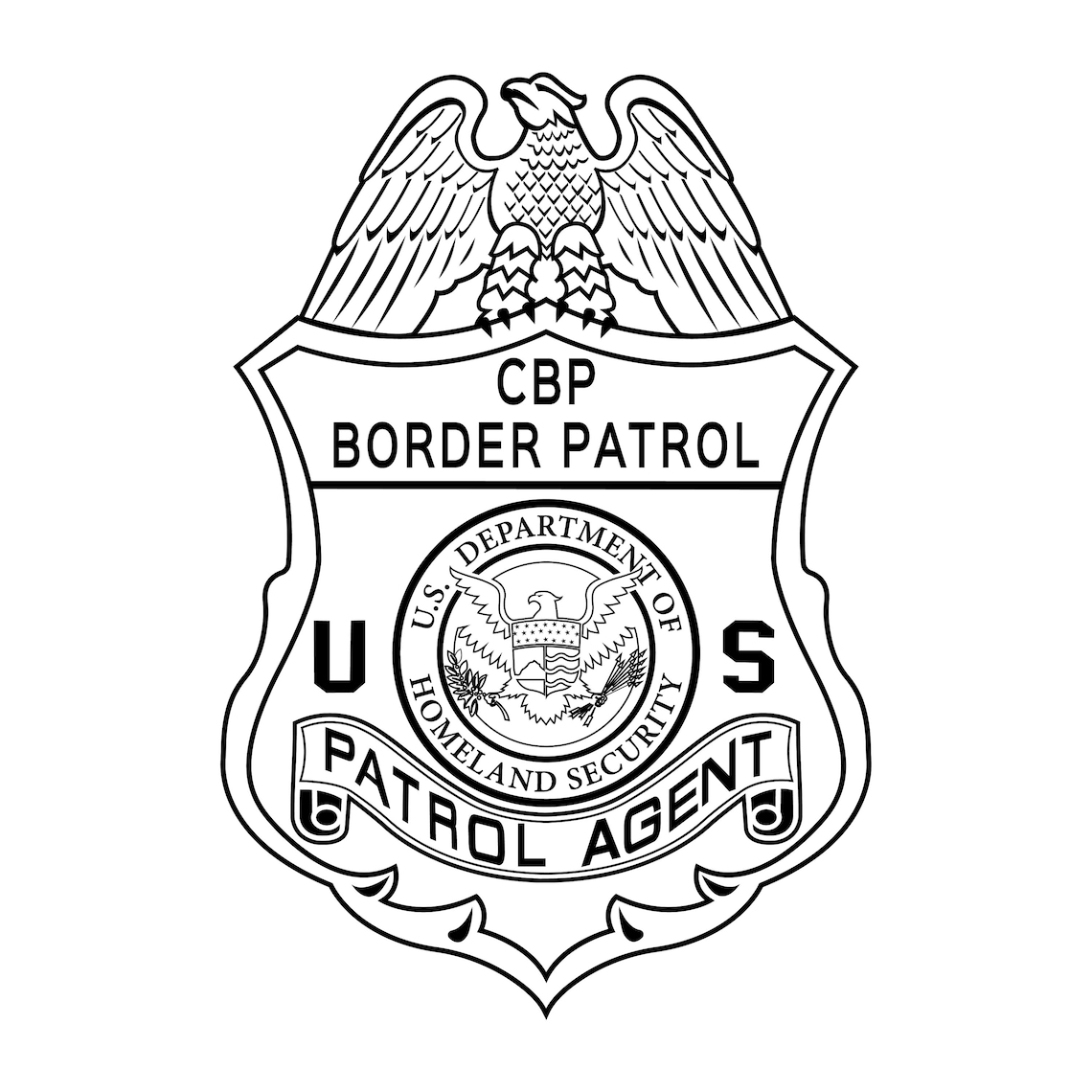 US Border Patrol Badge SVG - Etsy