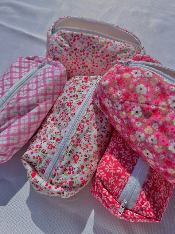 Monogrammed Quilted Cosmetic Case - Marleylilly