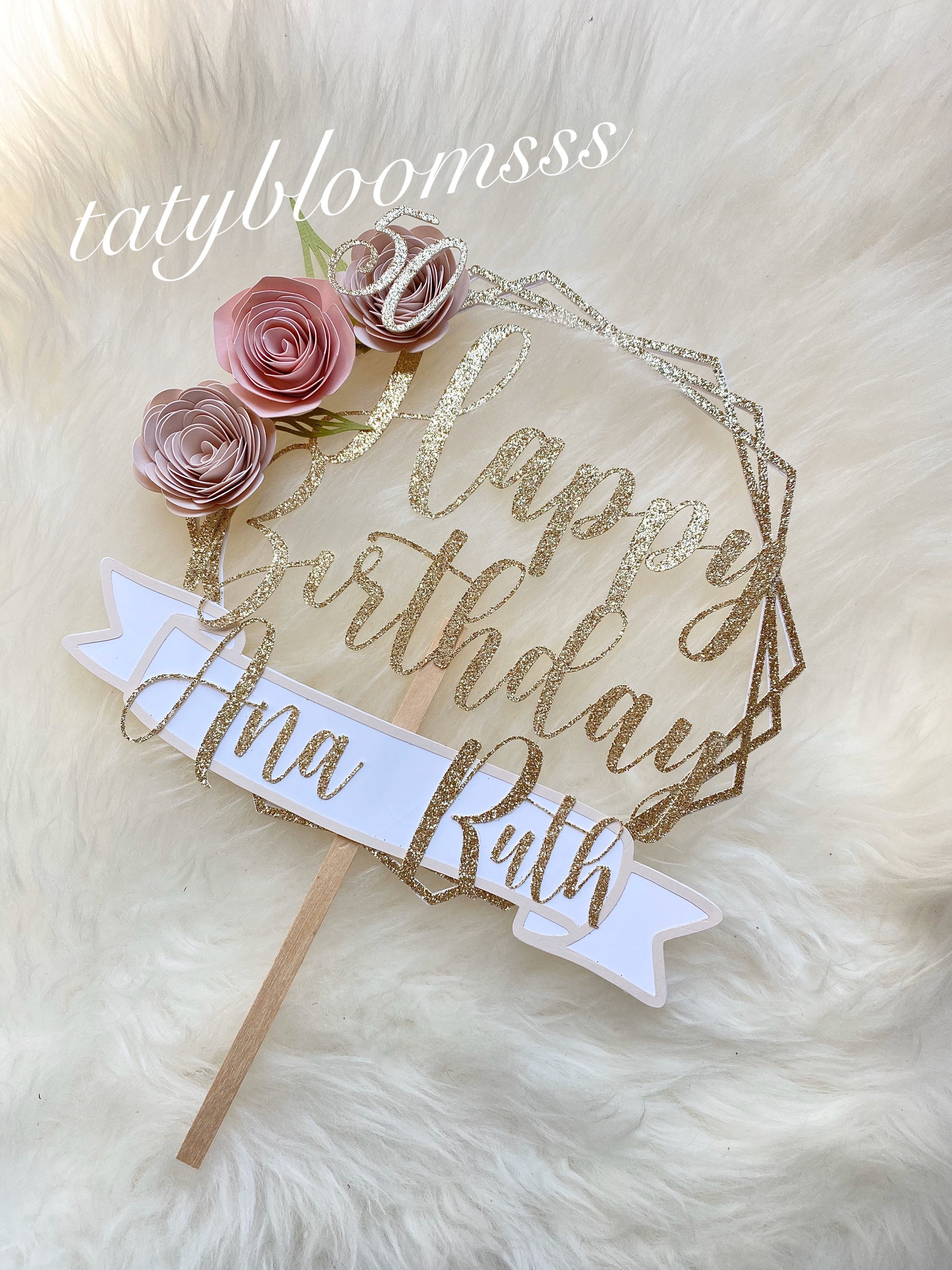 Birthday Cake Topper Etsy