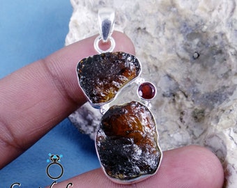KK116 Tourmaline Pendant Handmade Pendant 925 Sterling Silver Pendant Unique Gift For Her Raw Gemstone Pendant Tourmaline Jewelry