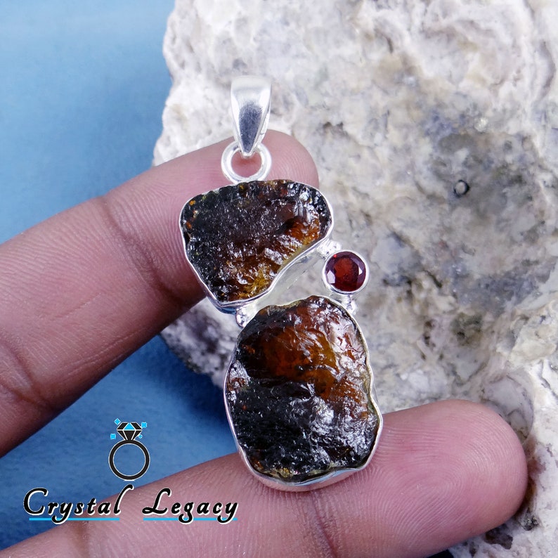 KK116 Tourmaline Pendant Handmade Pendant 925 Sterling Silver Pendant Unique Gift For Her Raw Gemstone Pendant Tourmaline Jewelry