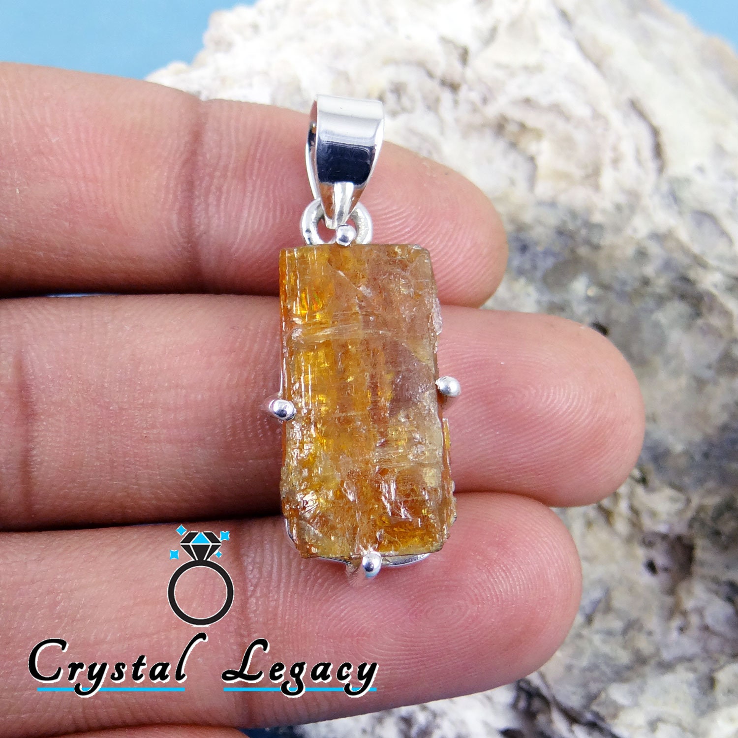 Orange kyanite jewelry Clearance