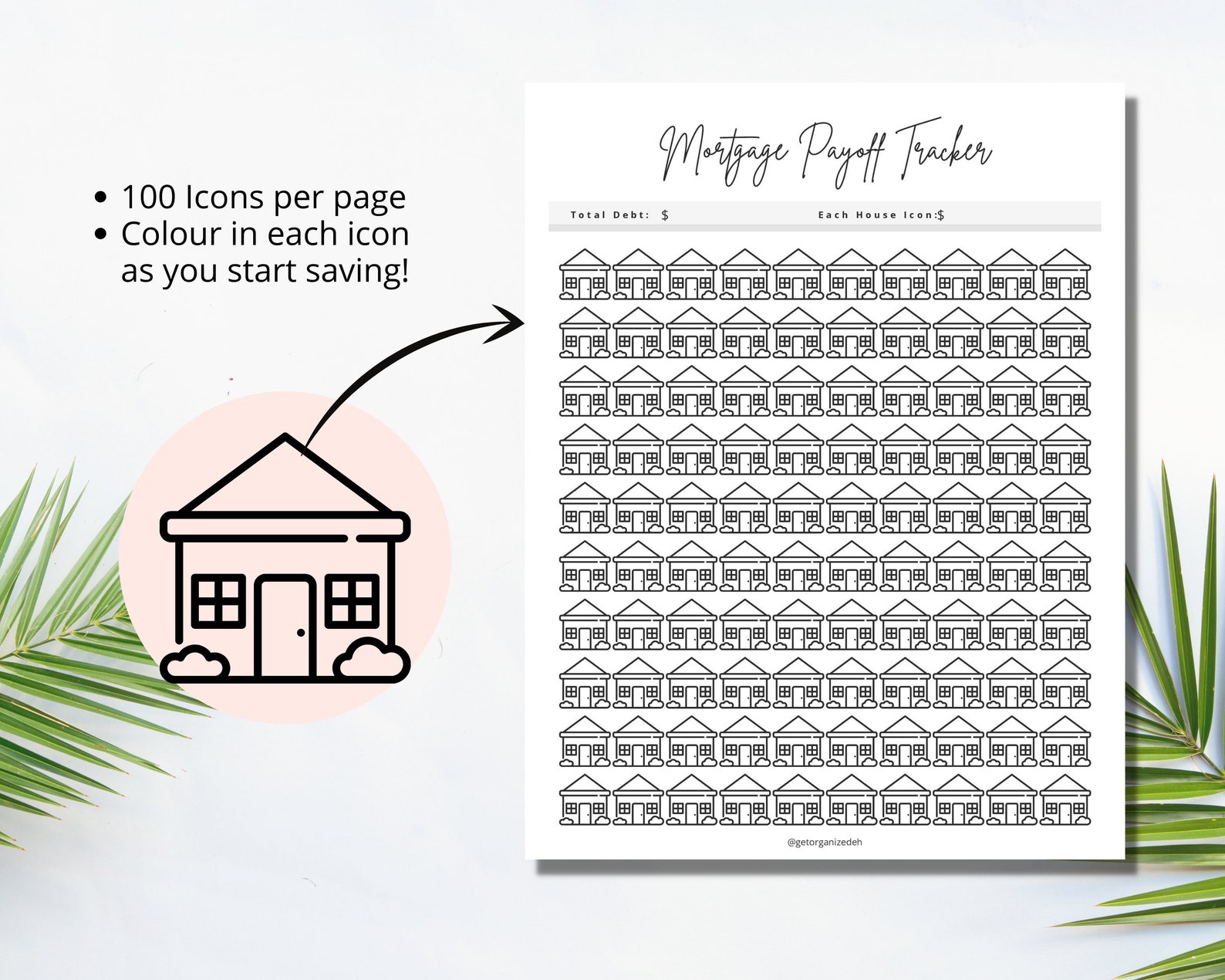 Mortgage Payoff Tracker Printable House Payment Mortgage Etsy
