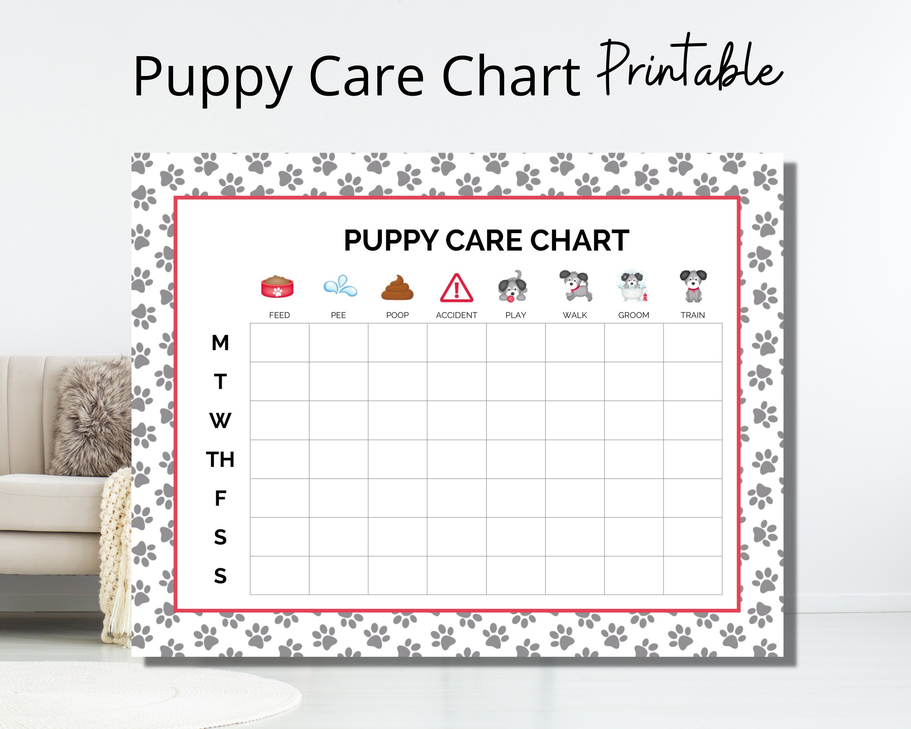 Printable Puppy Potty Training Schedule Chart Portal posgradount edu pe