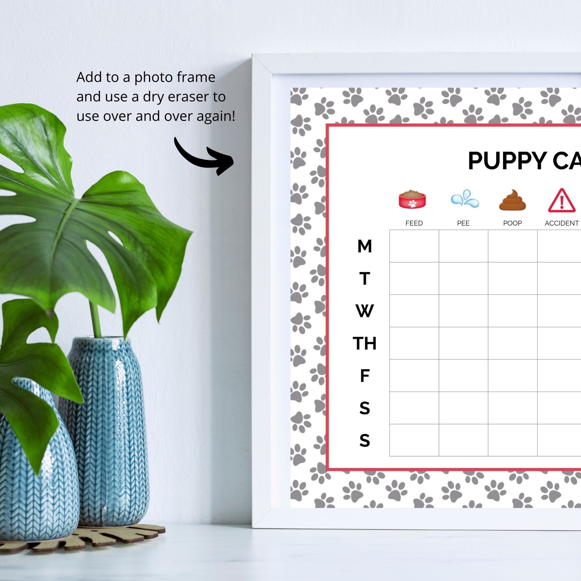 Puppy Training Schedule Puppy schedule dog schedule Puppy Etsy