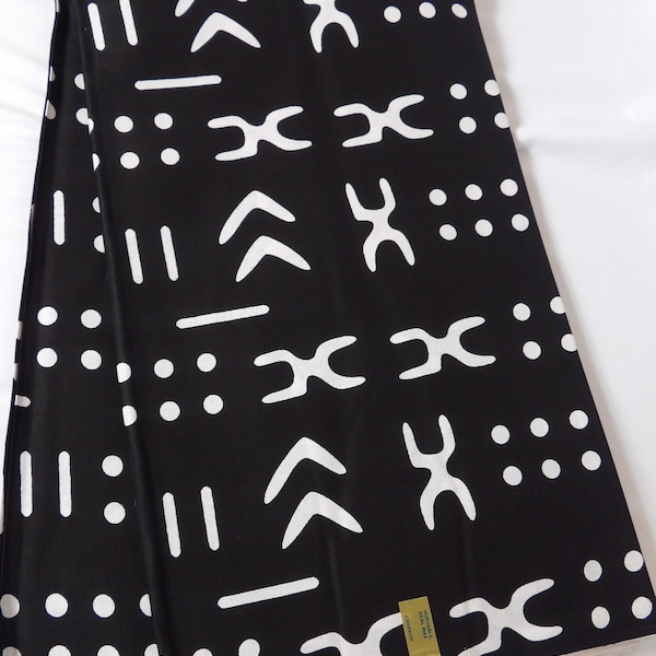 African Print Fabric Mudcloth, Kitenge, Ankara by the Yard HITARGET