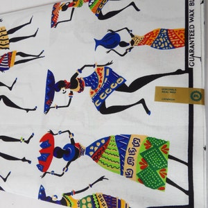 African Print Fabric Kitenge, Ankara by the Yard HITARGET