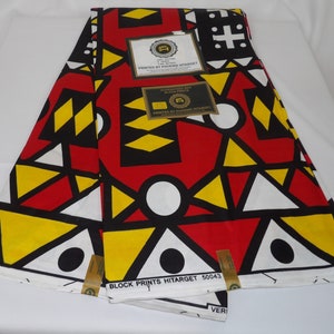 African Print Fabric Kitenge, Ankara by the Yard