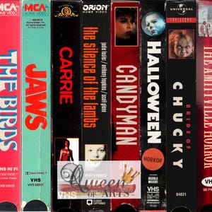Horror VHS Tapes PNG - Tumbler Wrap & T-Shirt Design (Digital File)