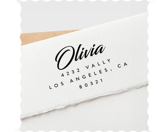 Custom Rubber Address Stamp | Personalized Return Address Self-Inking Stamp | High-Quality Custom Stamper for Envelopes, Packages & Mail
