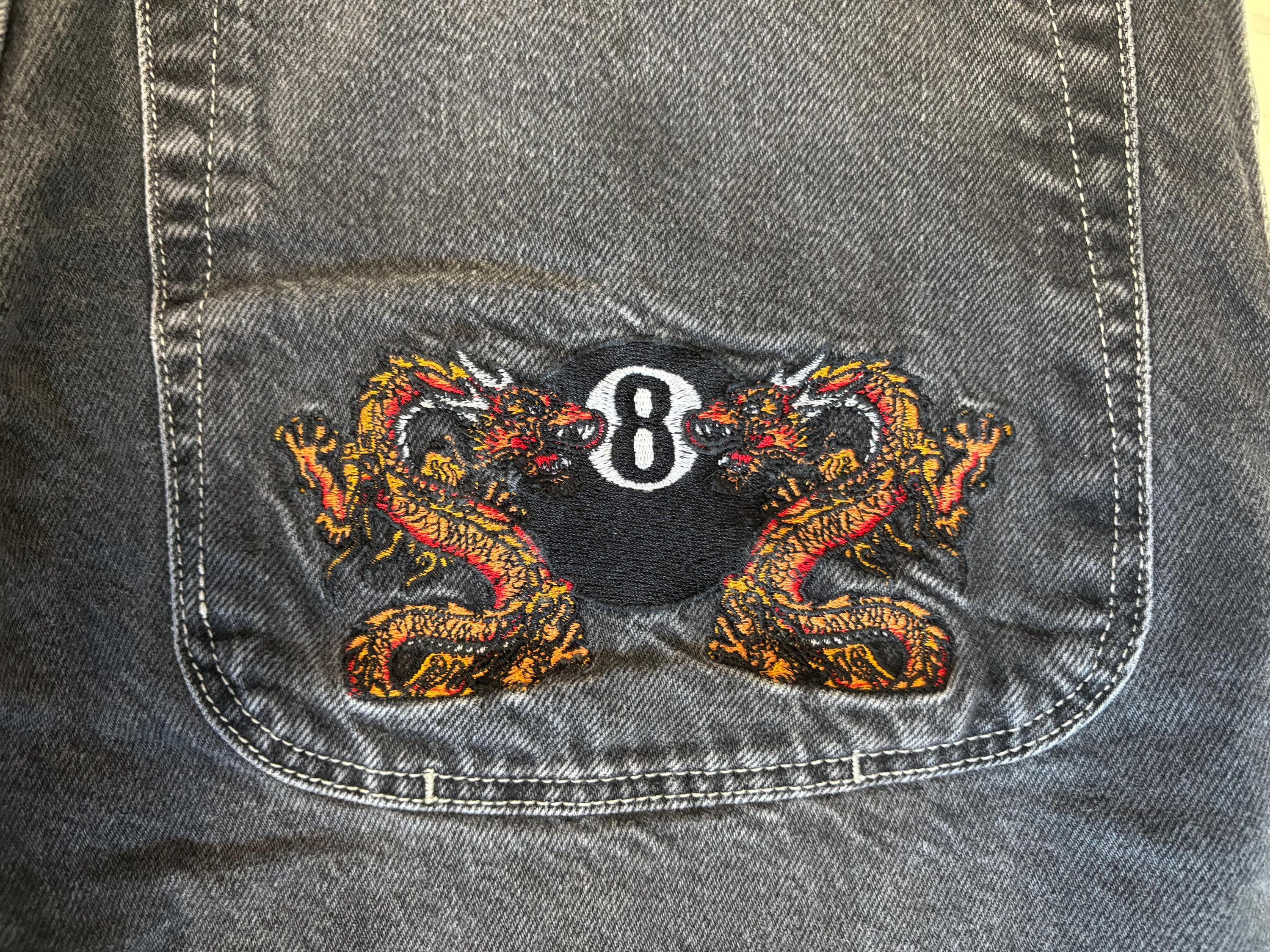 JNCO Y2K 8-ball Dragon Jeans - Etsy