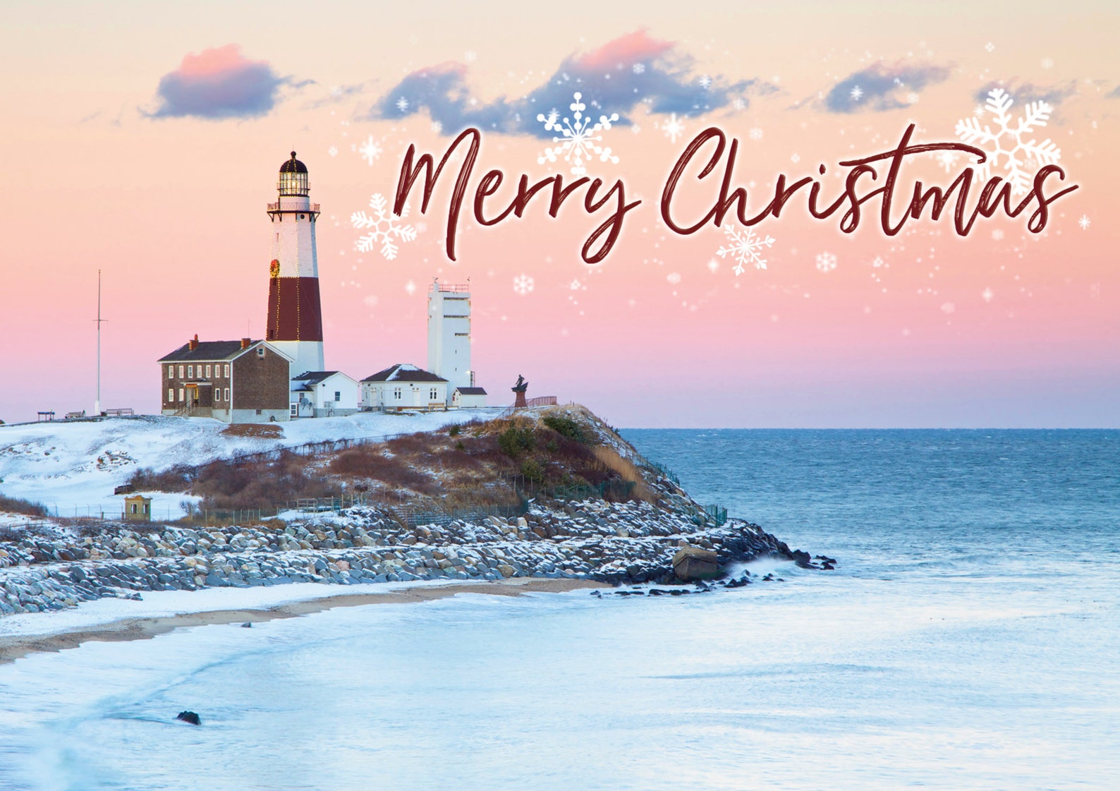Montauk Point Lighthouse Christmas Cards Etsy