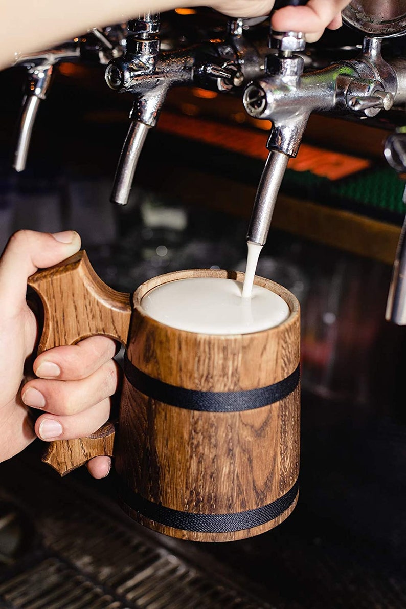 Handmade Wood Mug, Wooden Beer Mug, Beer Mug, Tankard, Wood Beer Mug