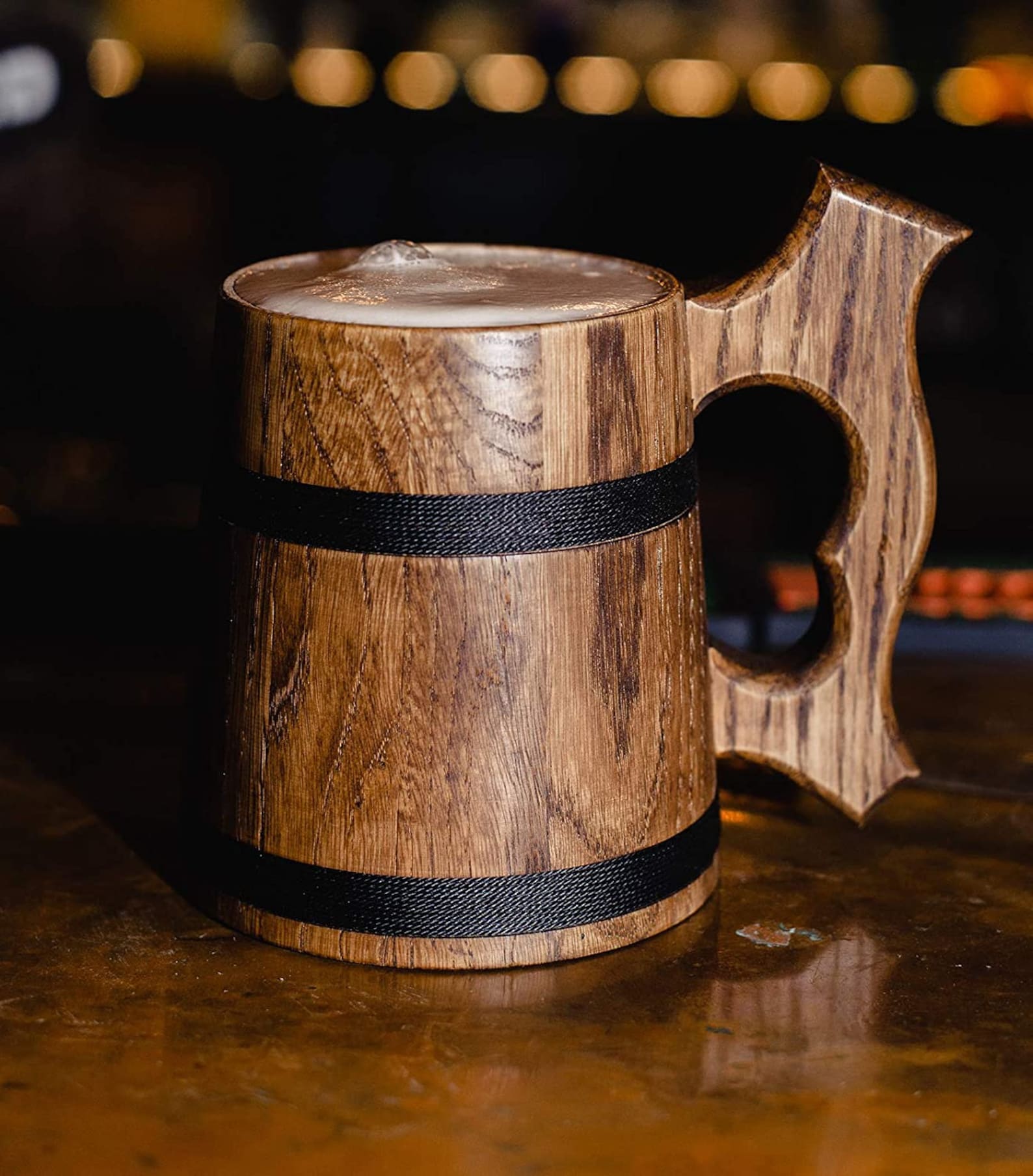 Handmade Wood Mug, Wooden Beer Mug, Beer Mug, Tankard, Wood Beer Mug