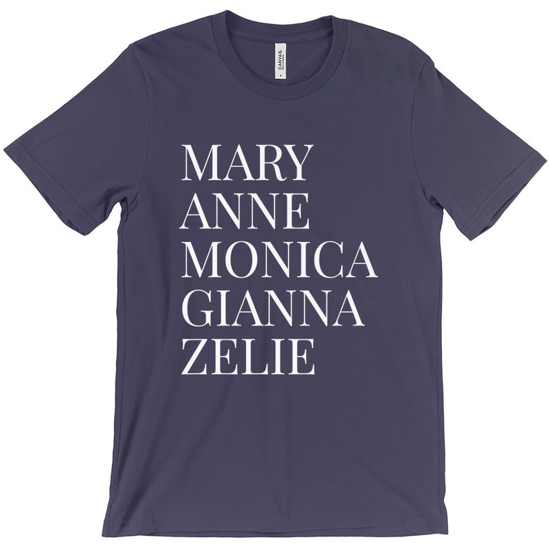 Mary Anne Monica Gianna Zelie Saint Shirt Mother Saints | Etsy