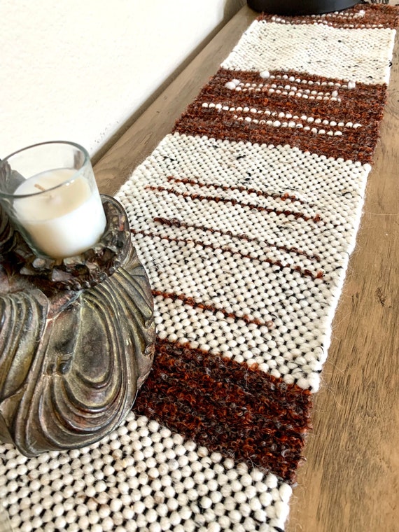 Piano Runner Table Mat Farmhouse Woven Runner Thin Table Rug Entry