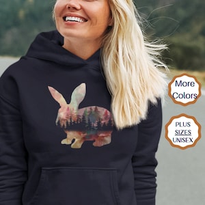 Rabbit sweatshirts for women gifts for rabbit lovers Rabbit Shirt, Bunny tShirt, Nature Lover watercolor