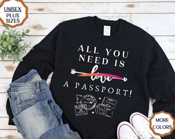 Funny Traveler shirt Wanderlust crewneck Gift for Travel agent cabin crew pilot  present