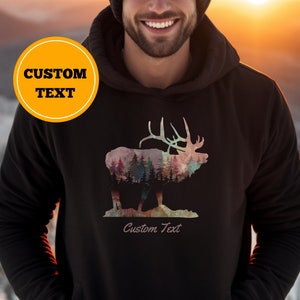 Custom STAG Shirt,Boyfriend Gift for Elk Deer Hunter, Husband Personalised Gift, Family Cabin Lake Shirt