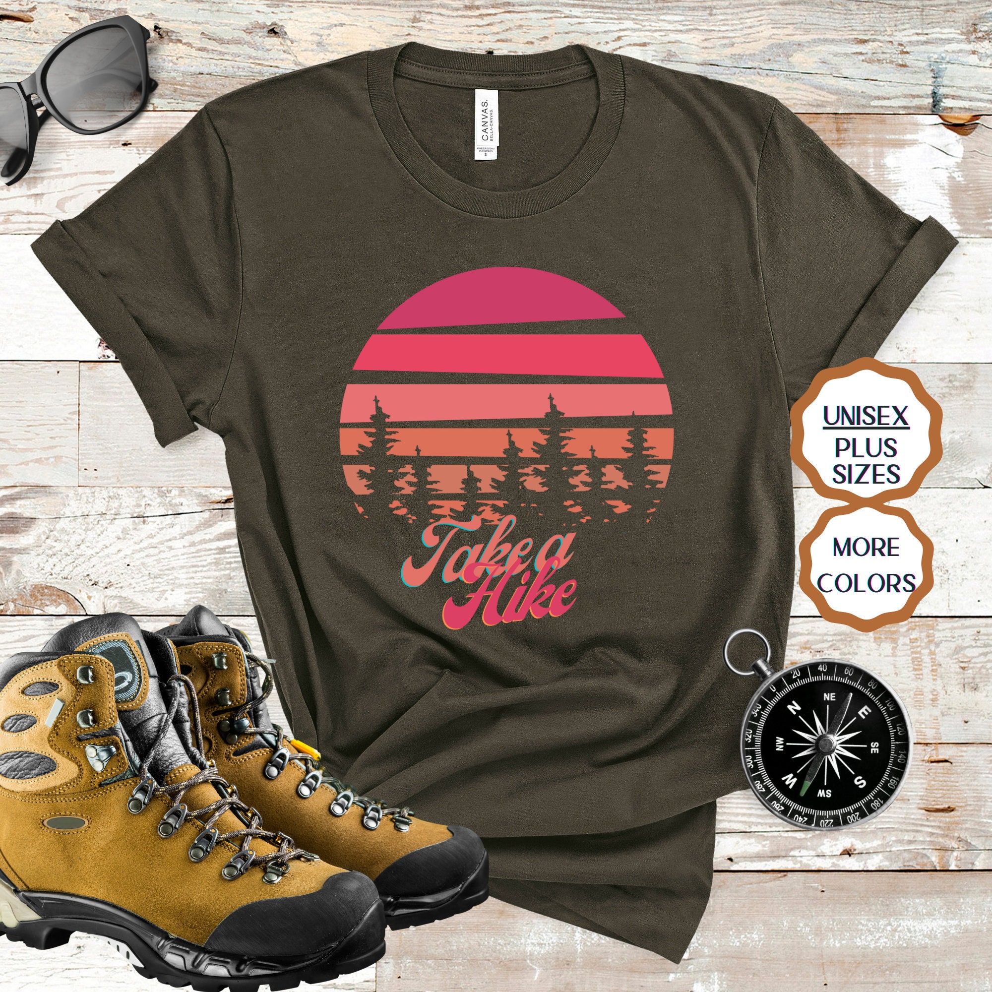 Take a Hike Tshirt Vintage Hiking Shirt Camping Shirt | Etsy
