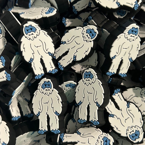 EXCLUSIVE Abominable Snowman Silicone Focal Bead