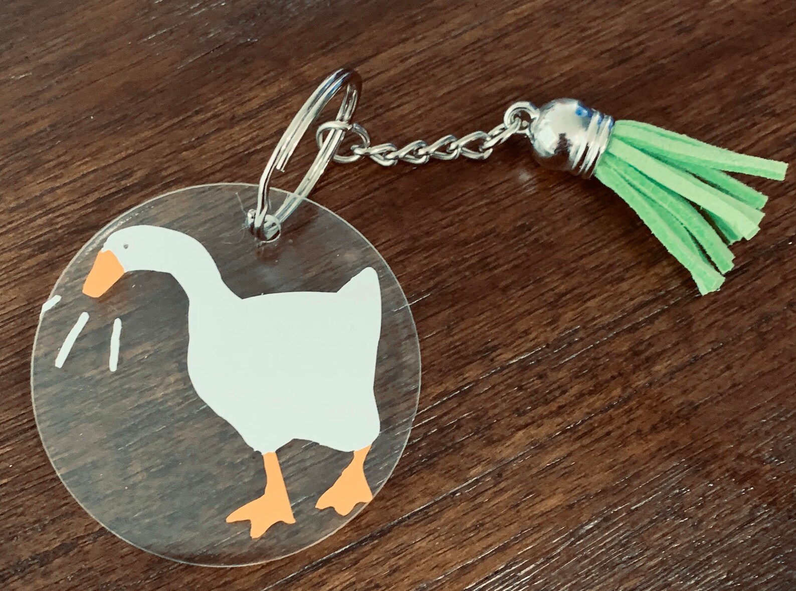 Goose Keychain Charm Goose Game Etsy