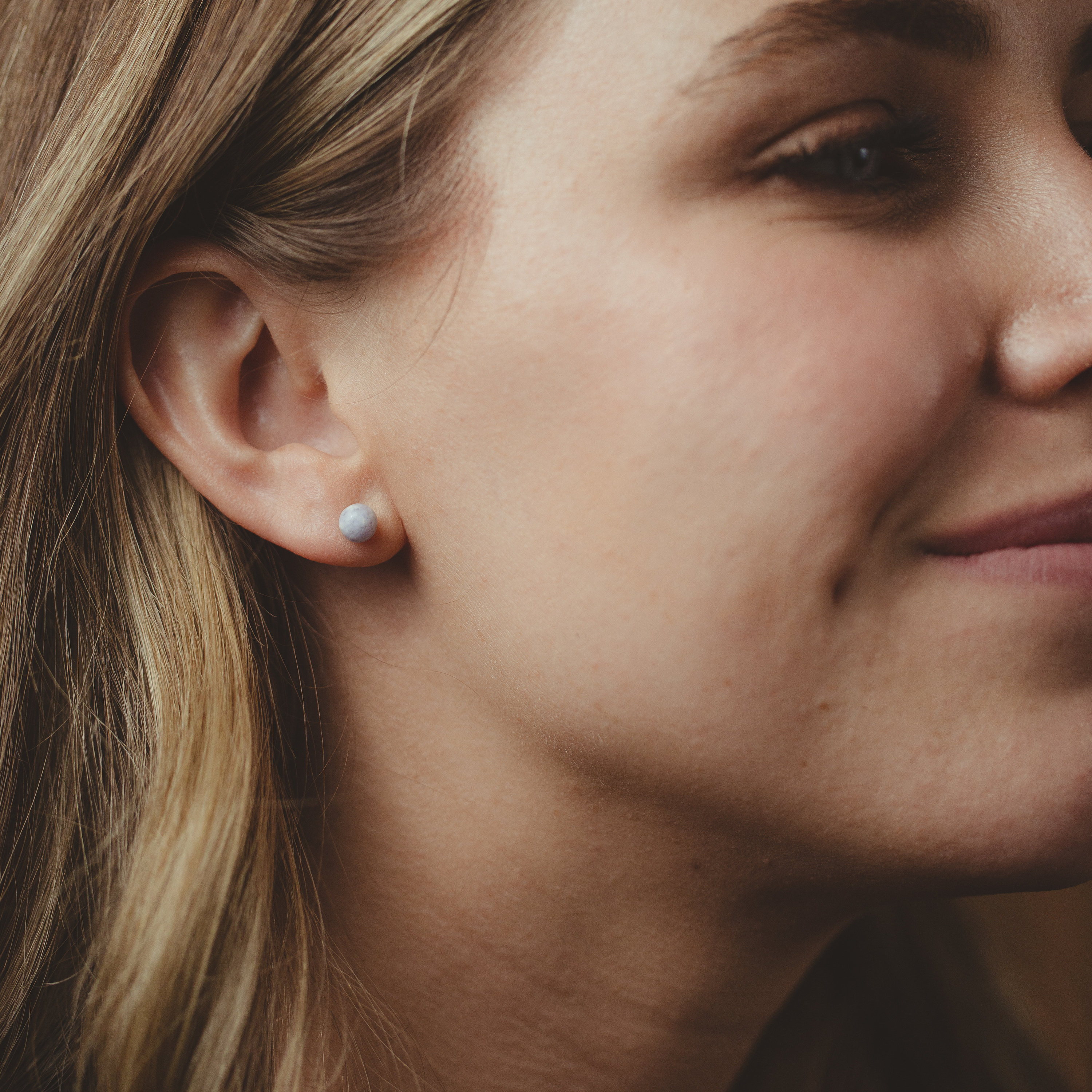 Lavender Jade Stud Earrings Purple Jade Guatemalan Etsy