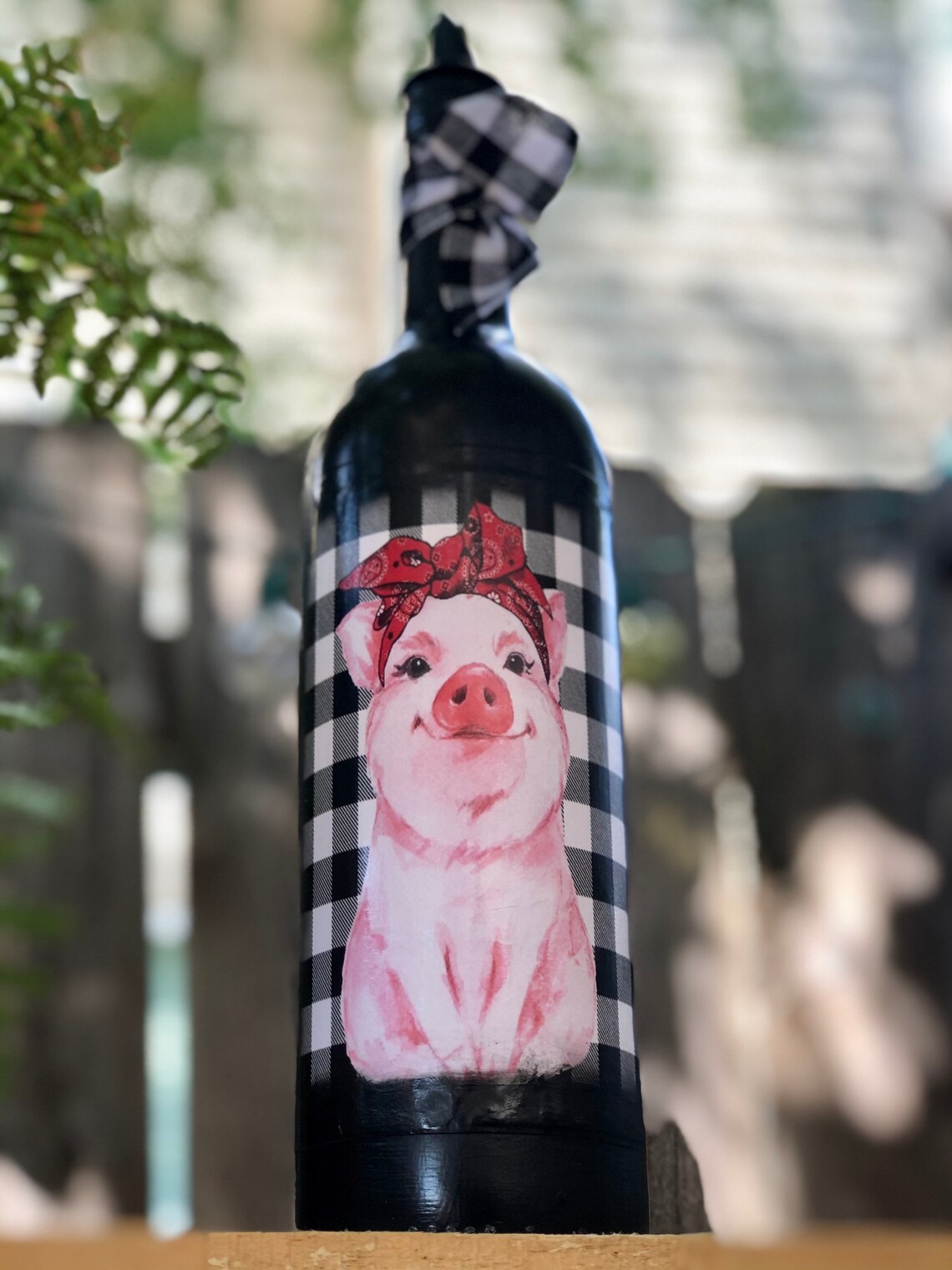 Pig Olive Oil or Dish Soap Dispensers. Hand Painted Bottle. Etsy