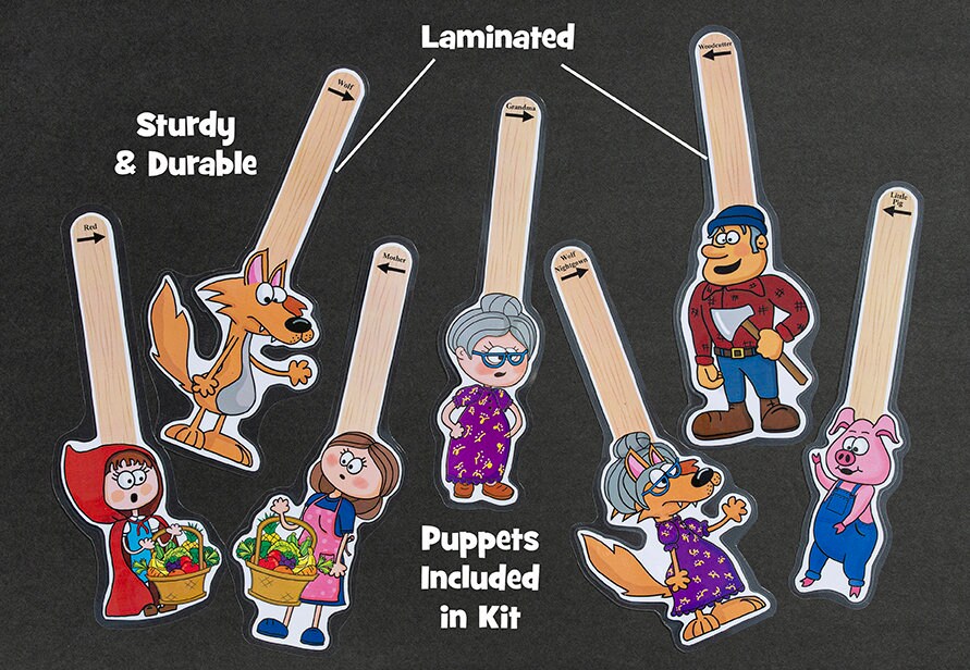 Puppet Show, Story Time, Miniature Puppet Theater, Little Red Riding