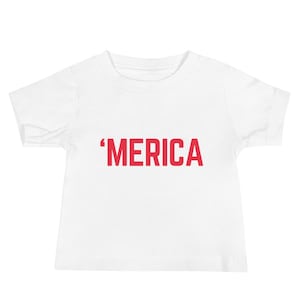 Merica Baby Tee für 4th of Jul Baby Outfit