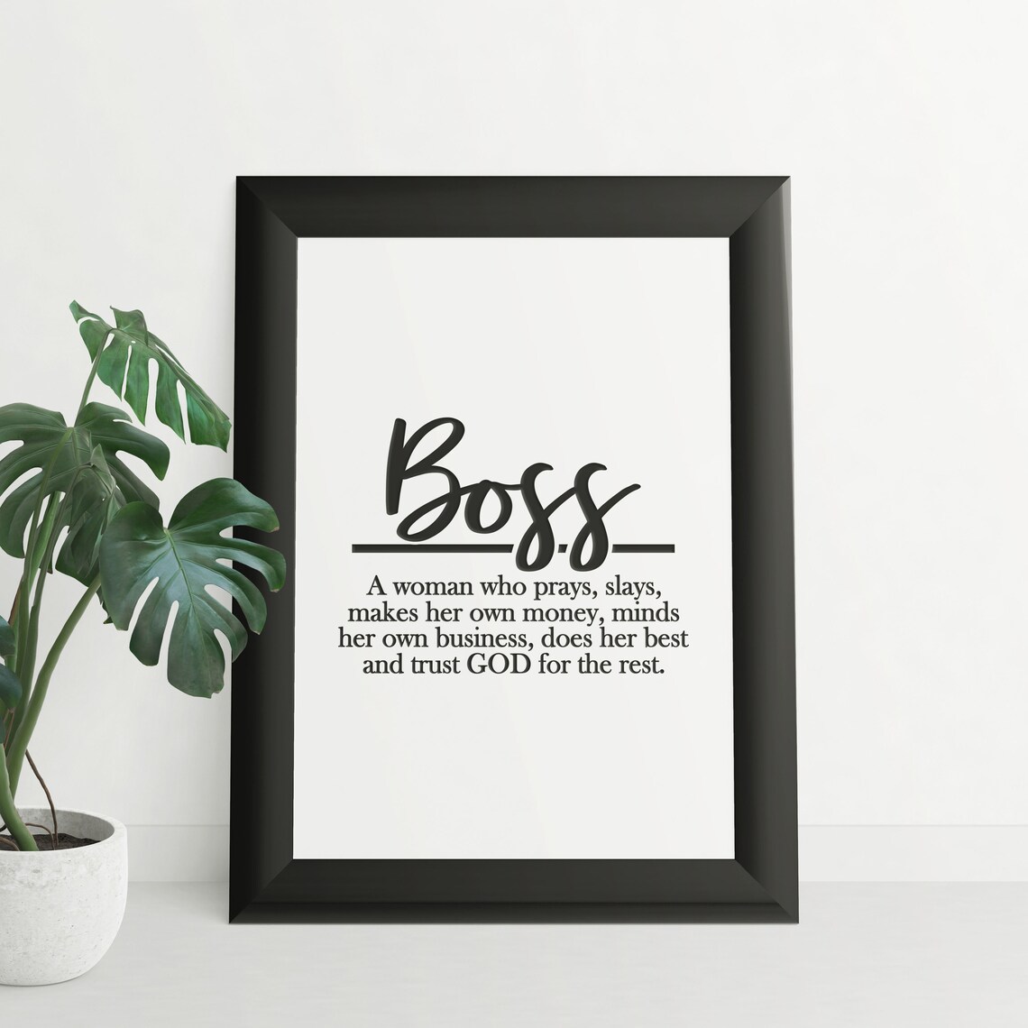 Boss Definition Boss Wall Art Dictionary Art Print Etsy