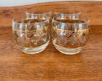 Vintage Culver Valencia Roly Poly Glasses – Set of 4 (1960s)