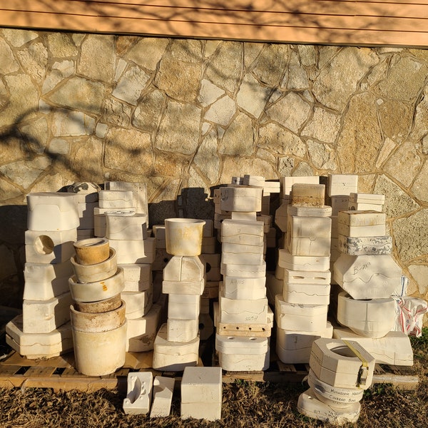 5 Assorted Mystery Ceramic Casting Molds