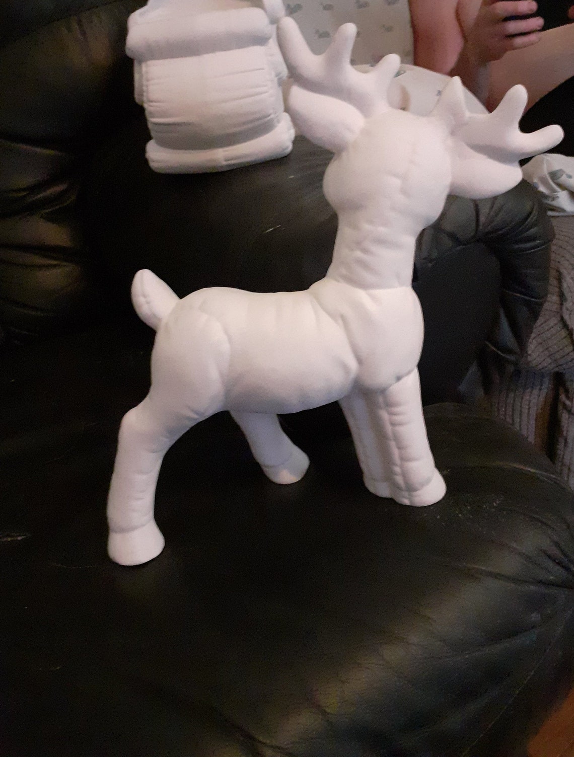 Softee Kimple Reindeer and Sleigh Ceramic Bisque Etsy