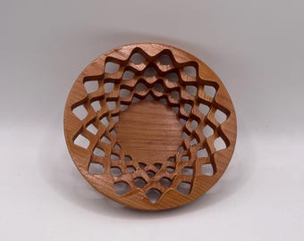 Unique Wooden Lattice Bowl